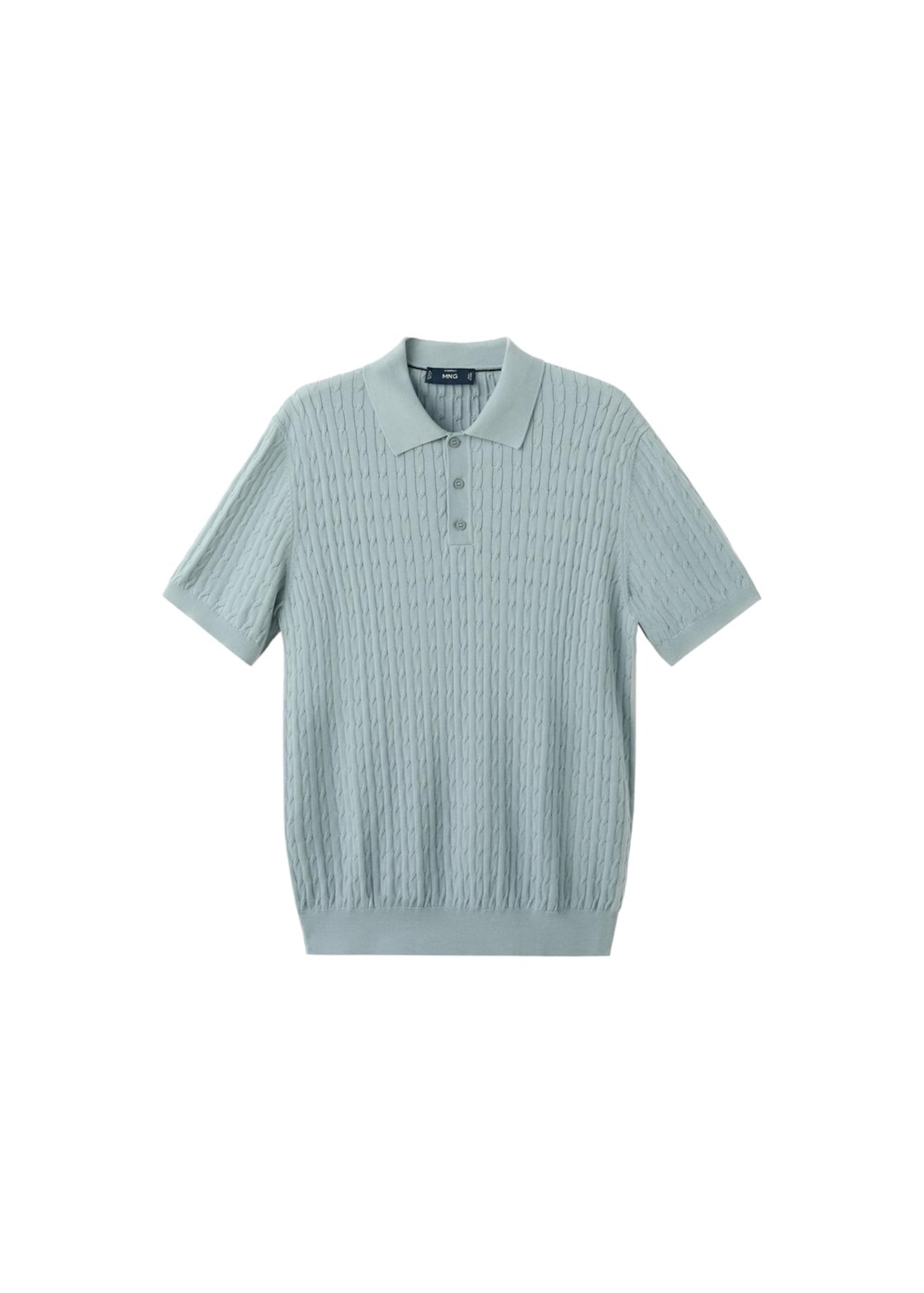 MANGO MAN Poloshirt 'Muga' in Grün: Vorderseite