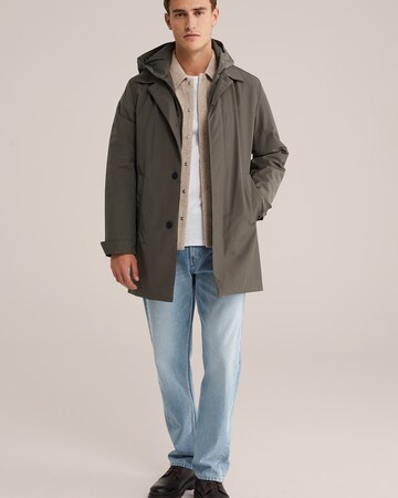 WE Fashion - Sobretudo meia-estação em cinzento