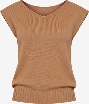 Süel knitwear Sticktop 'Carlos' in Braun: Vorderseite