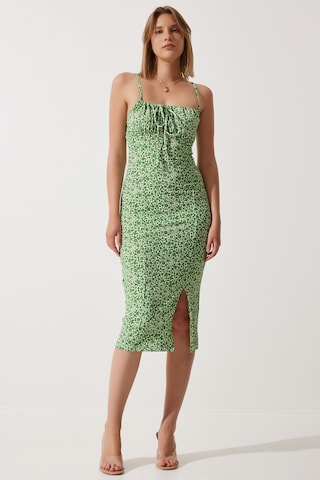 Happiness İstanbul Καλοκαιρινό φόρεμα σε πράσινο