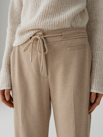 OPUS Regular Pleated Pants 'Maikito' in Brown