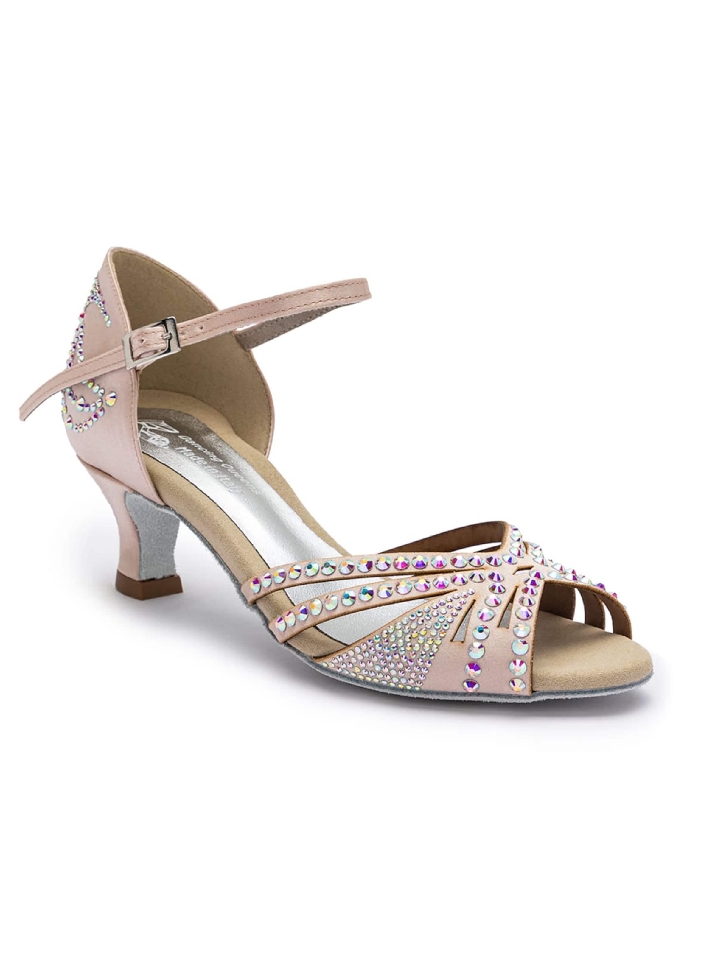 Dancing Queens Riemensandale 'Dancing Queens - Sparkle Shine Tanzschuhe - Absatz 5.0 cm flare'‌‌‌‌‌‌‌‌‌ in Silber: Vorderseite