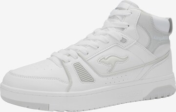 KangaROOS High-Top Sneakers in White: front