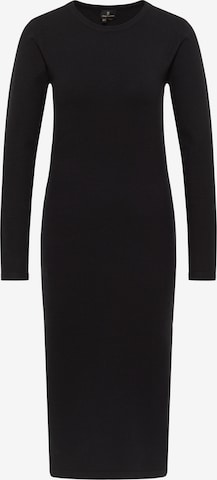 melns DreiMaster Klassik Adīta kleita 'Wais': no priekšpuses