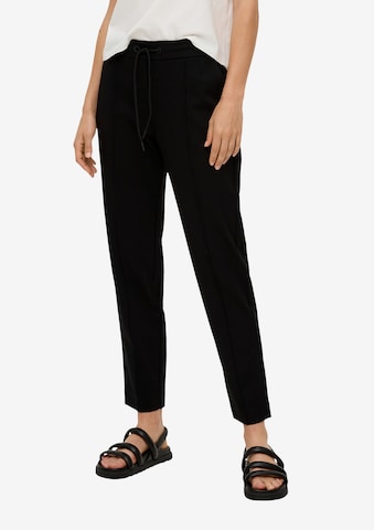 Coupe slim Pantalon s.Oliver en noir : devant