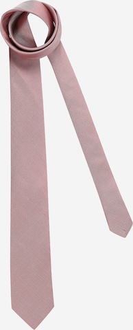 BOSS Black Krawat w kolorze różowy: przód