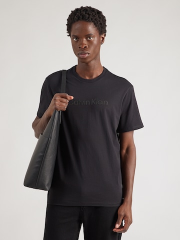 Calvin Klein Regular T-Shirt in Schwarz: Vorderseite