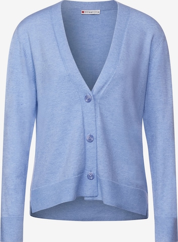 STREET ONE Knit Cardigan in Blue: front