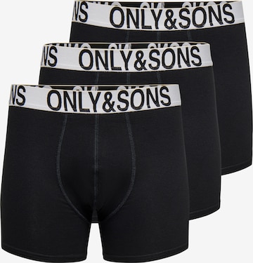 Only & Sons Boxershorts in Schwarz: Vorderseite