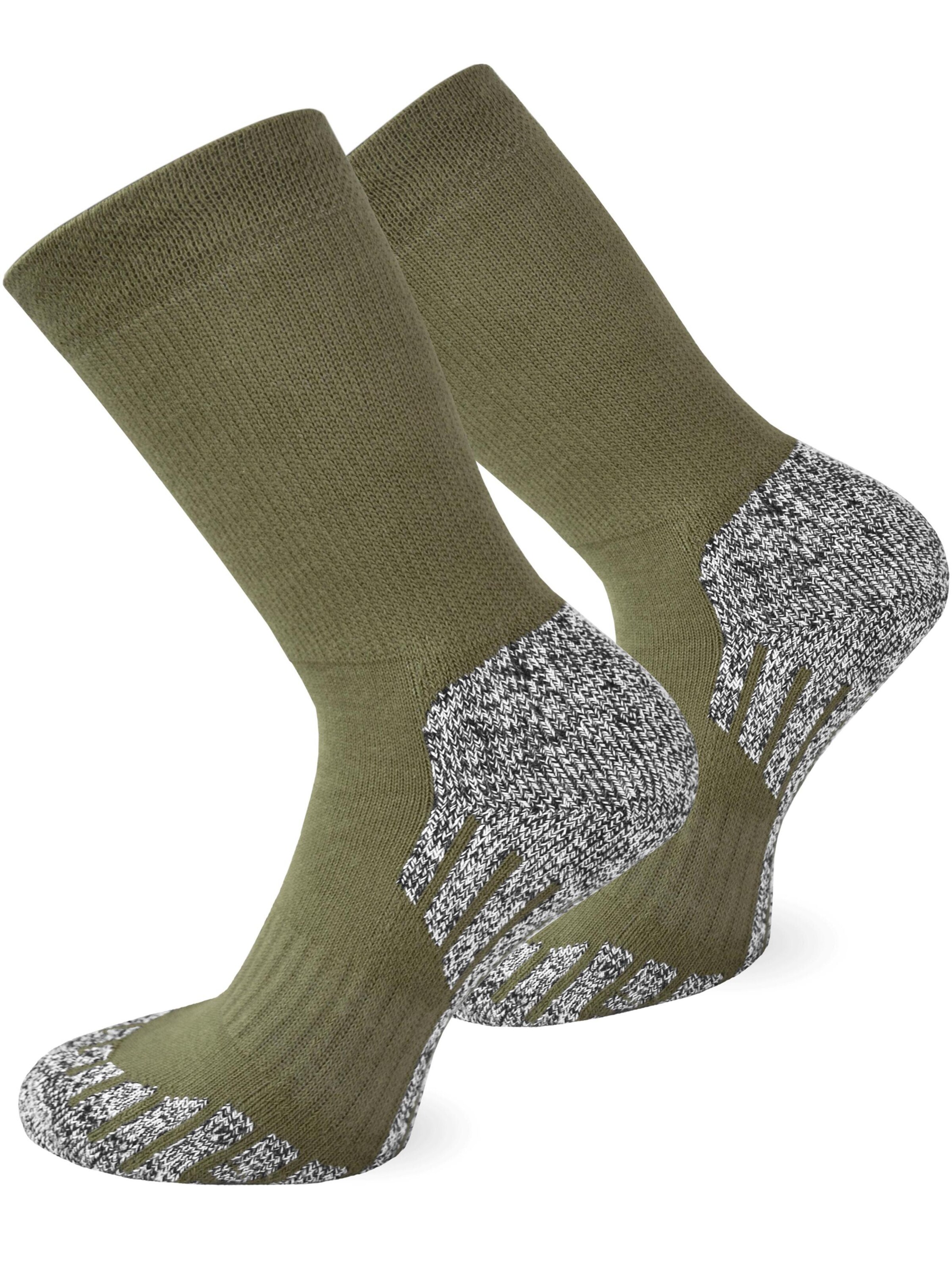 Chaussettes de sport normani en vert : devant