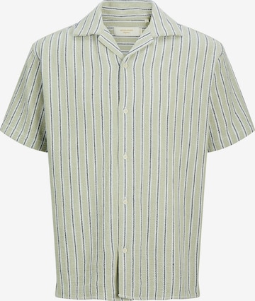 JACK & JONES Button Up Shirt 'JORCOBA' in Green: front