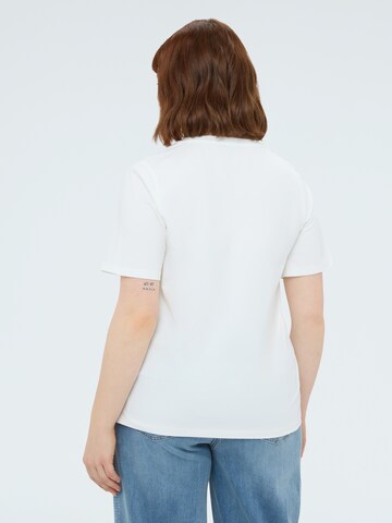 T-shirt Fiorella Rubino en blanc