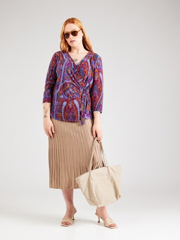 Lauren Ralph Lauren Plus Πλεκτή ζακέτα 'CLASSIC' σε ροζ