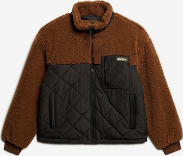Veste d’hiver Superdry en marron : devant