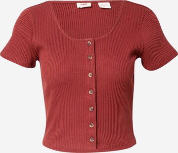 LEVI'S ® Top 'Short Sleeve Rach Top' in Rot: predná strana