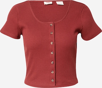 LEVI'S ® Tričko 'Short Sleeve Rach Top' - Červená: predná strana