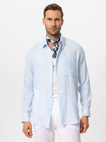 Regular fit Camicia 'Ilario' di Antioch in blu