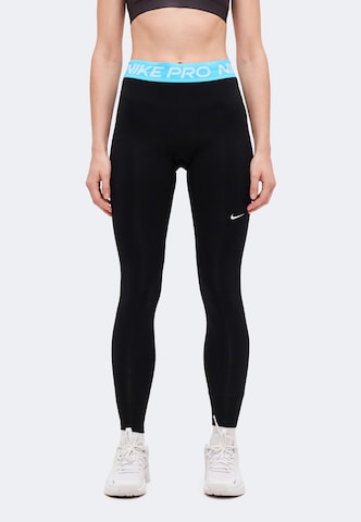NIKE Skinny Sports trousers 'NP 365' in Black: front