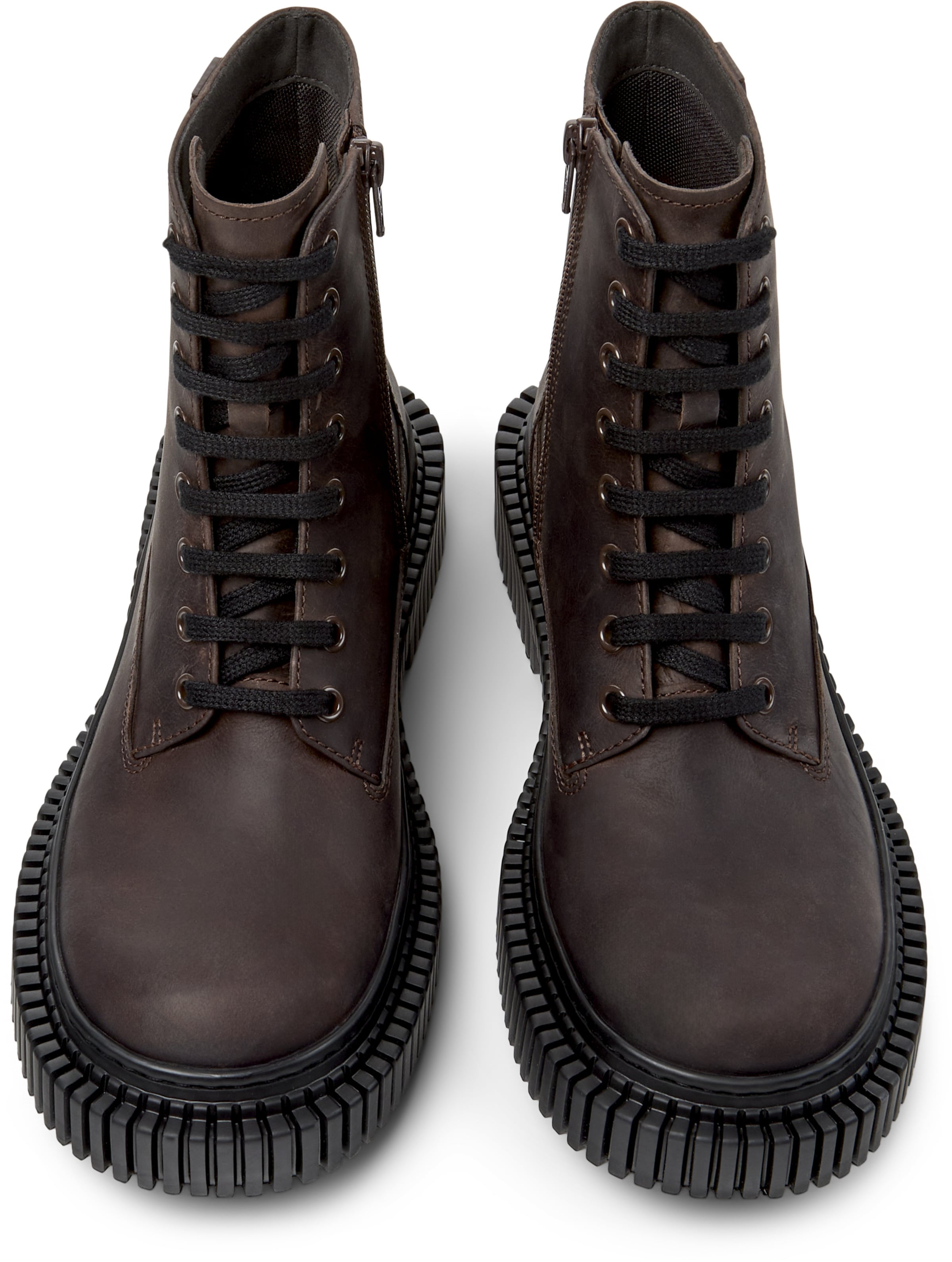 CAMPER Schnürstiefelette 'Pix Berlin' in Braun