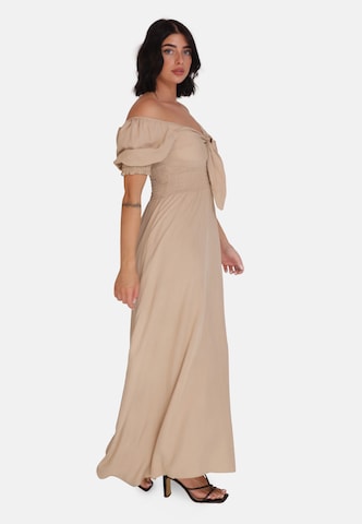 Elara Kleid in Braun