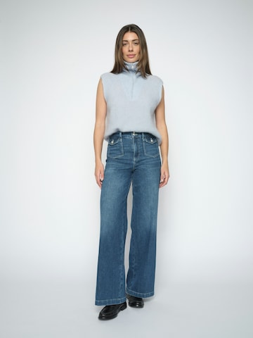 MOS MOSH Wide leg Jeans 'MMColette Nagato' in Blauw