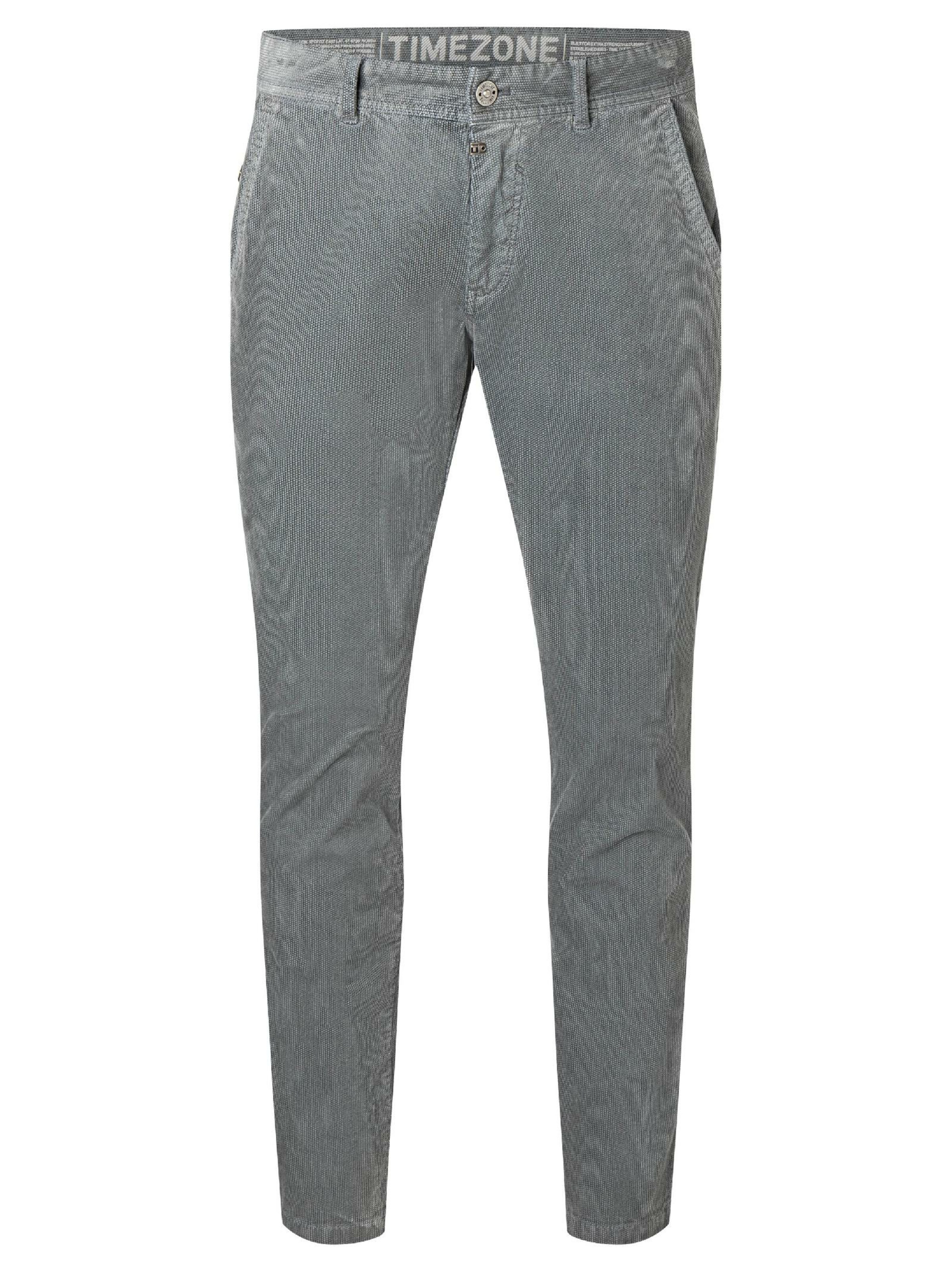 TIMEZONE Regular Hose 'Lui' in Grau: Vorderseite