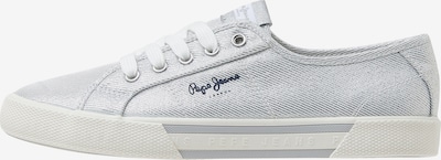 Pepe Jeans Låg sneaker 'Brady Party' i svart / silver, Produktvy