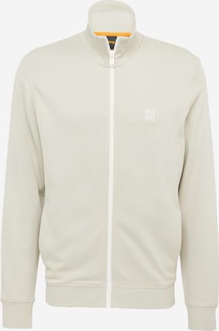 BOSS Orange Sweatjacke 'Zestart' in Beige: predná strana