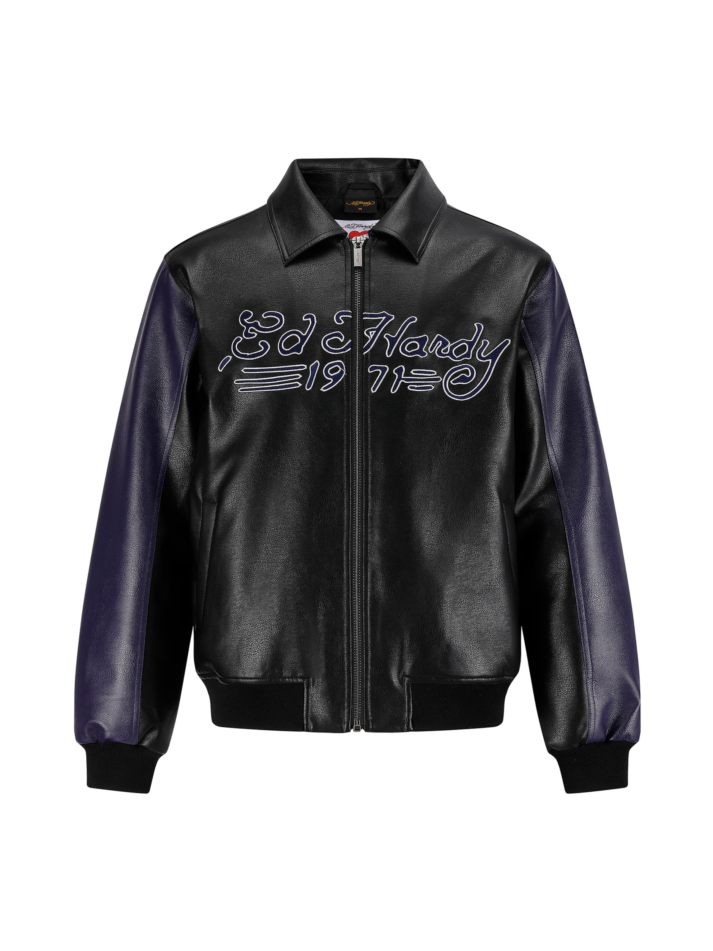 Ed Hardy Демисезонная куртка 'Dead Or Alive' в Черный: спереди