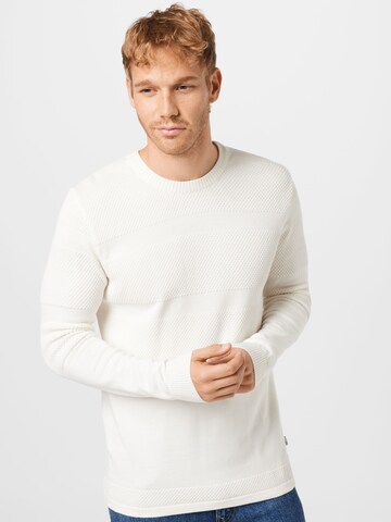 Kronstadt Sweater 'Hannes' in White: front