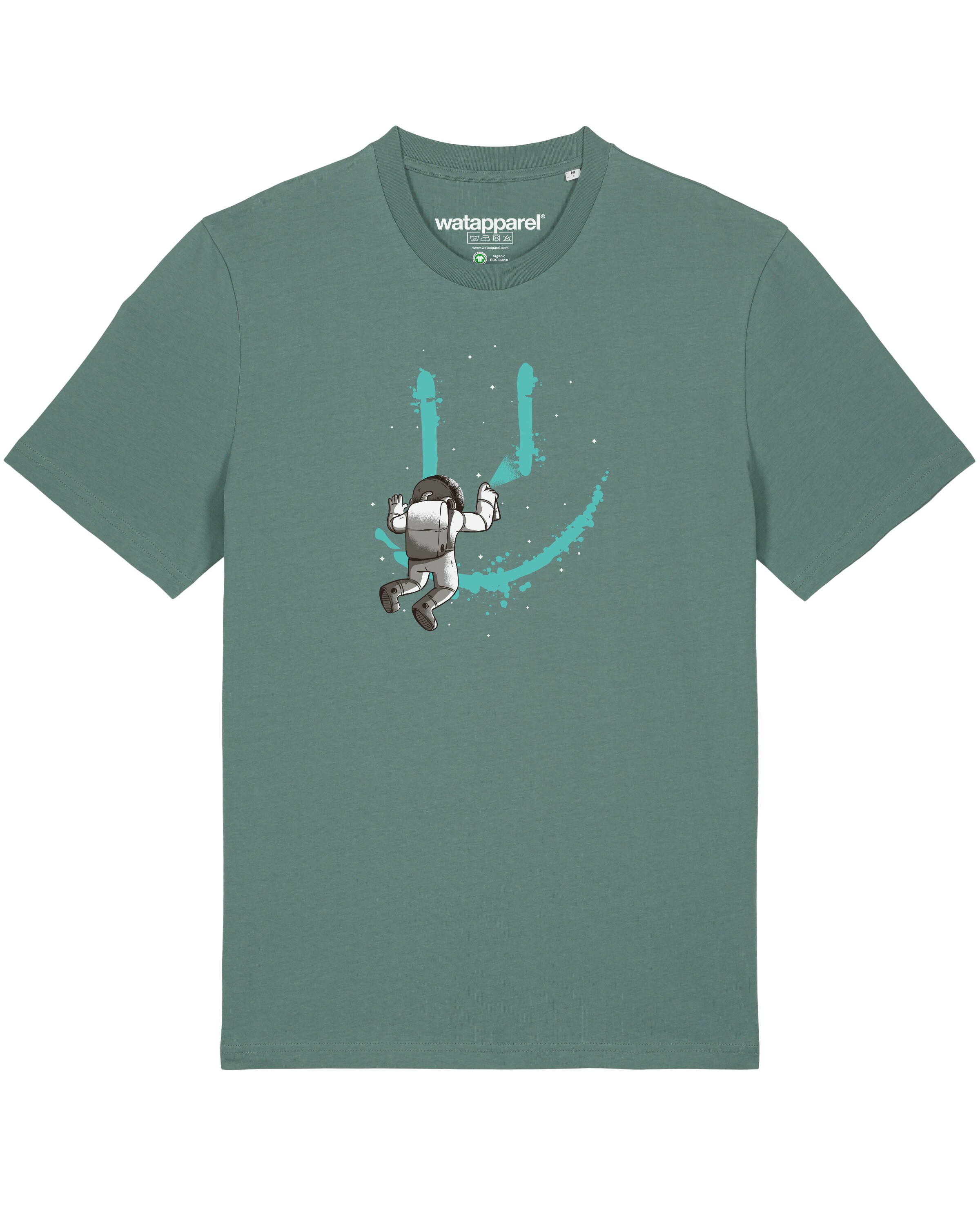 T-Shirt Watapparel en vert : devant