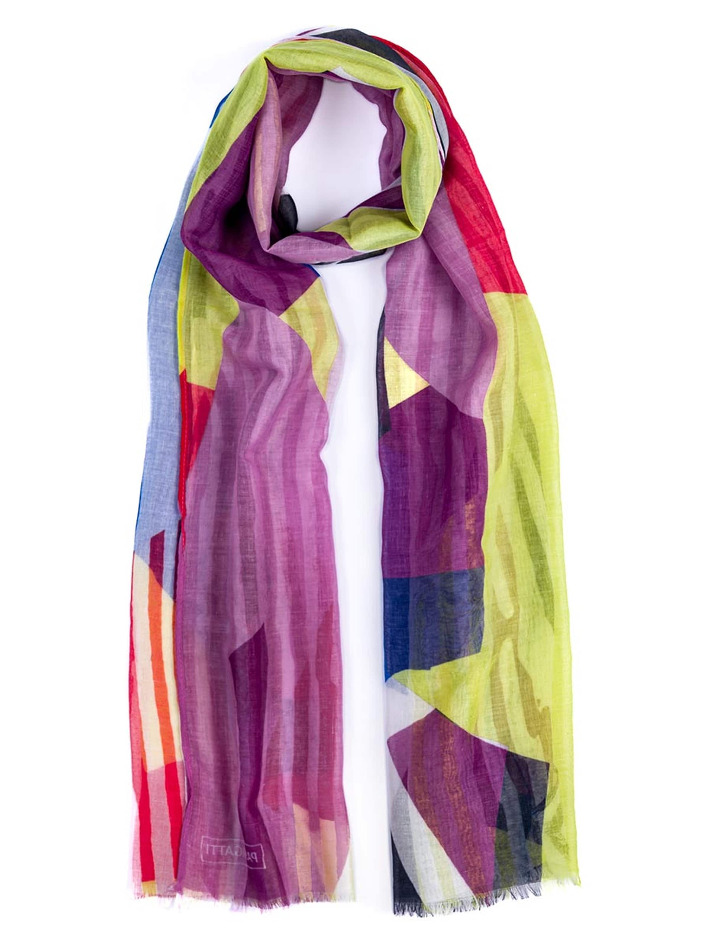 Passigatti Wrap 'Schal mit buntem-grafischen Druck' in Purple: front