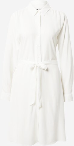 ICHI Shirt Dress in White: front