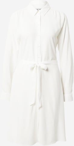Robe-chemise ICHI en blanc : devant
