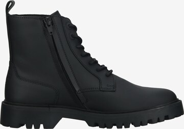 Kickers Lace-Up Ankle Boots in Black