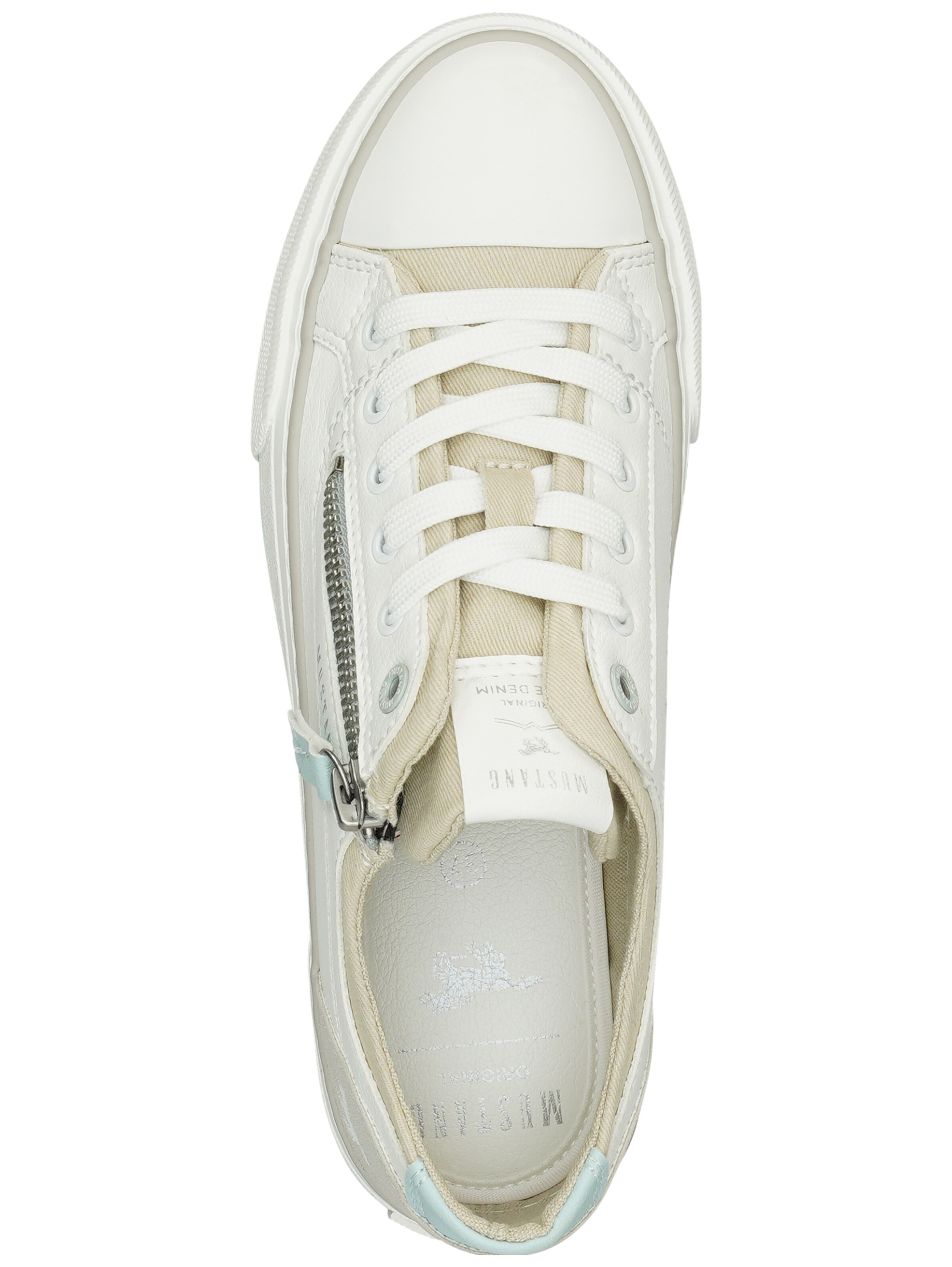 Baskets basses MUSTANG en blanc