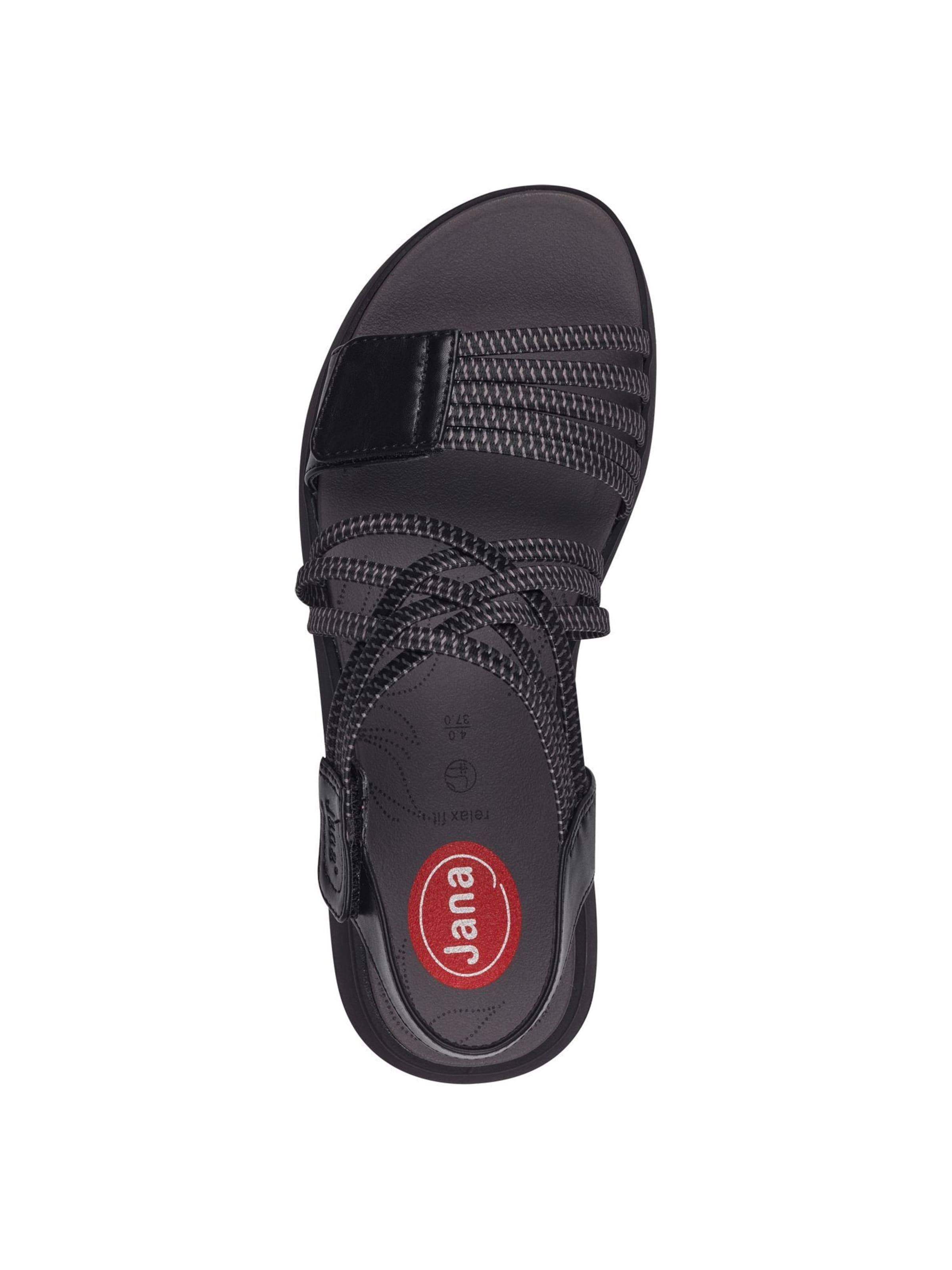 Sandales à lanières JANA en noir