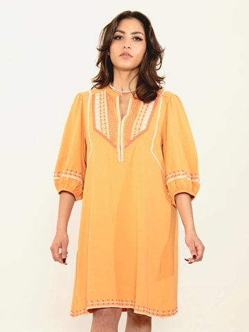 Odd Molly Dress ' The Earth ' in Orange: front