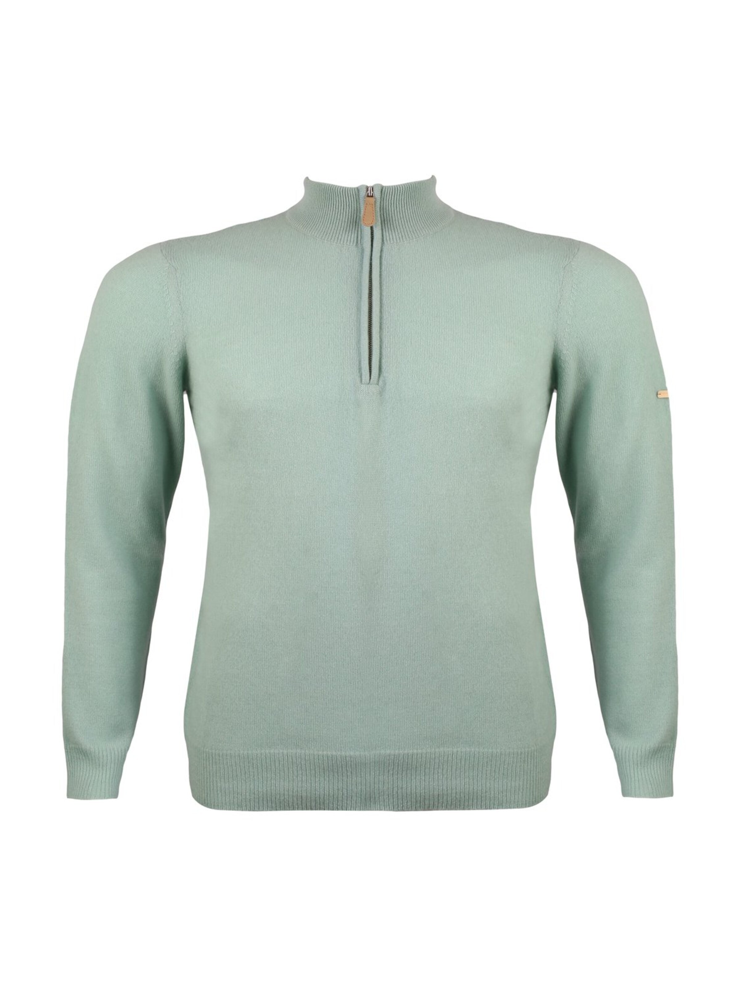 SILK & CASHMERE Sweater in Green
