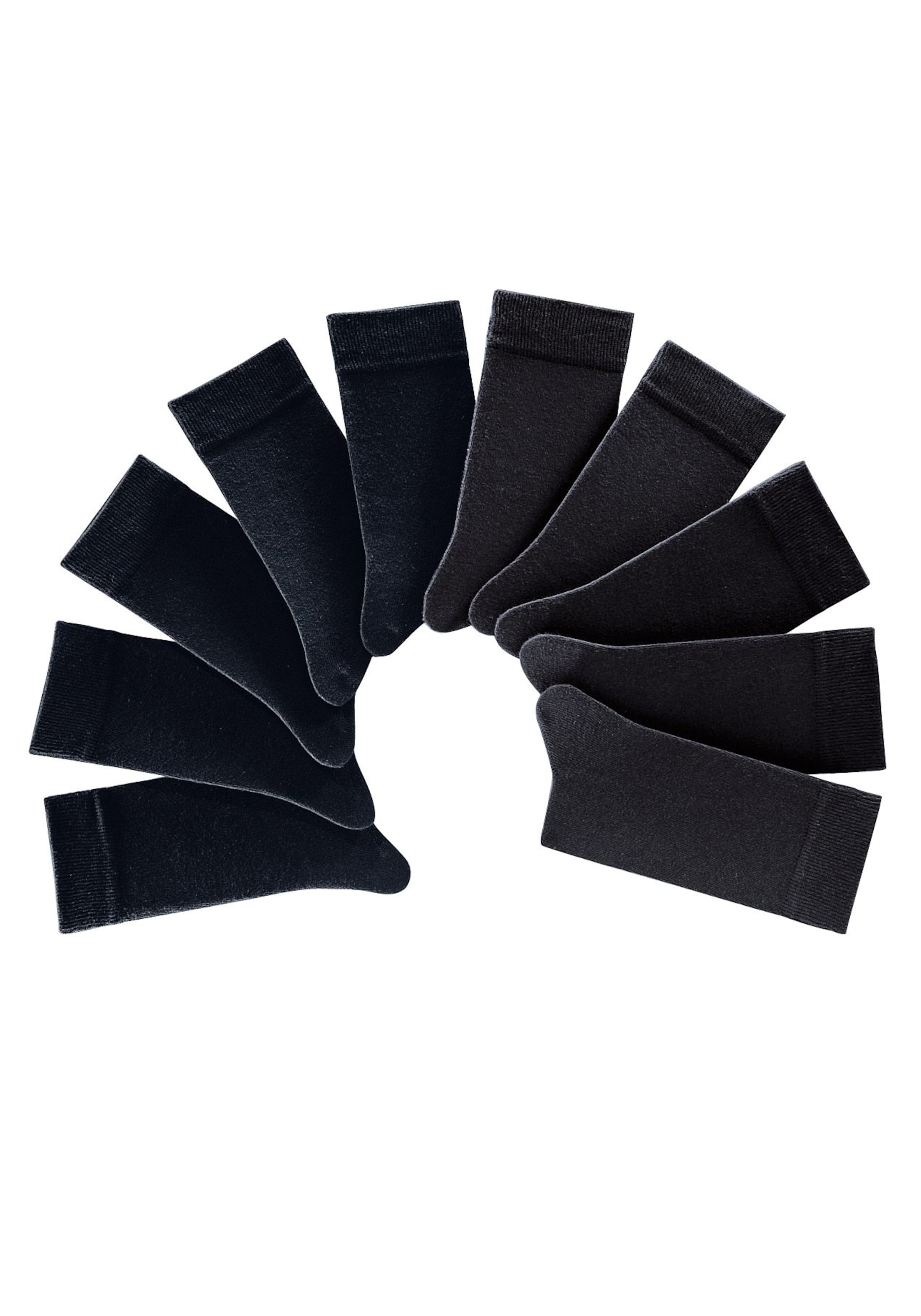 H.I.S Къси чорапи в черно: отпред