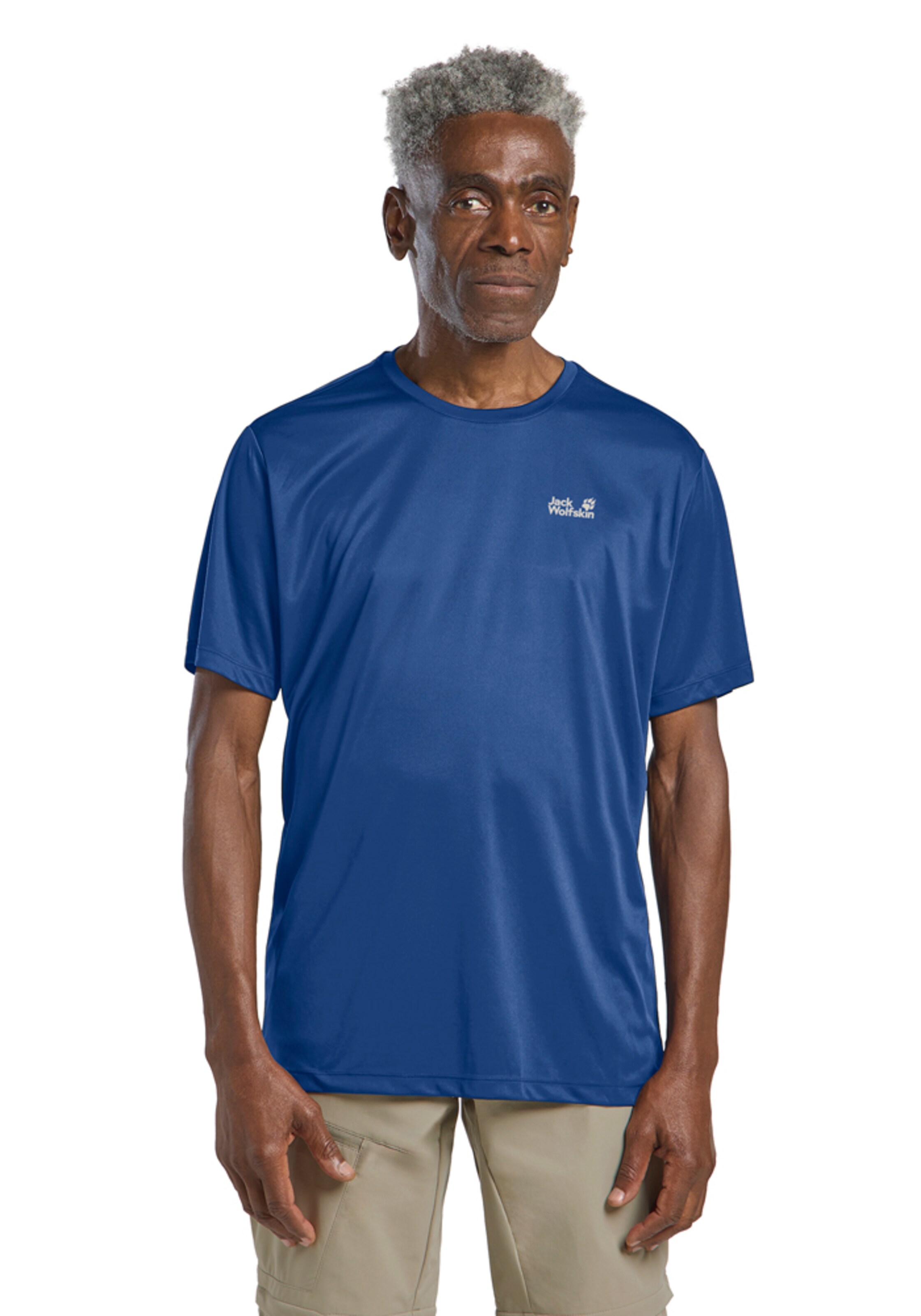 JACK WOLFSKIN Performance Shirt in Blue: front