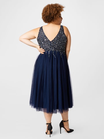 Robe de cocktail 'Symphony' Lace & Beads Plus en bleu