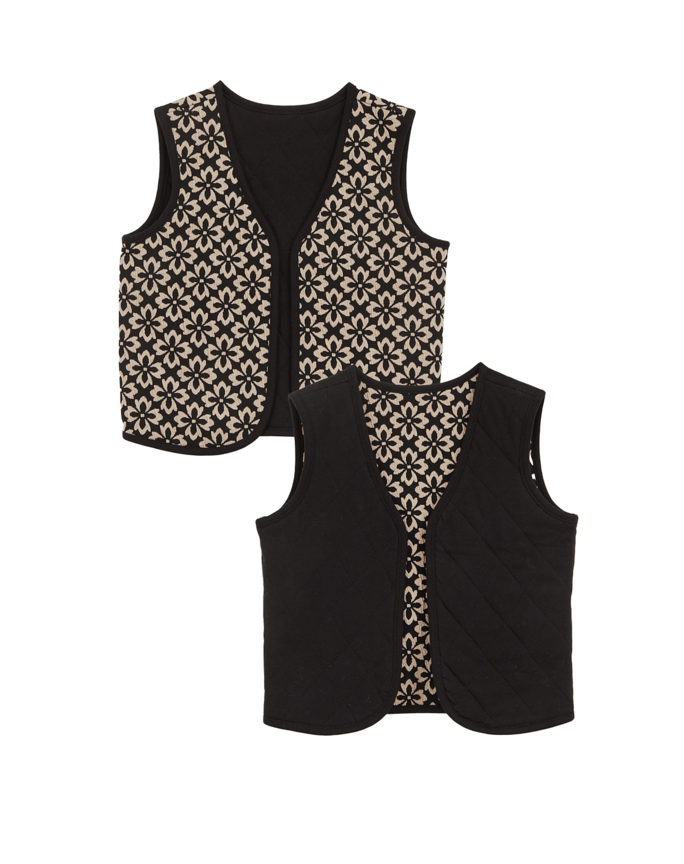 WE Fashion Vest, värv must: eest vaates