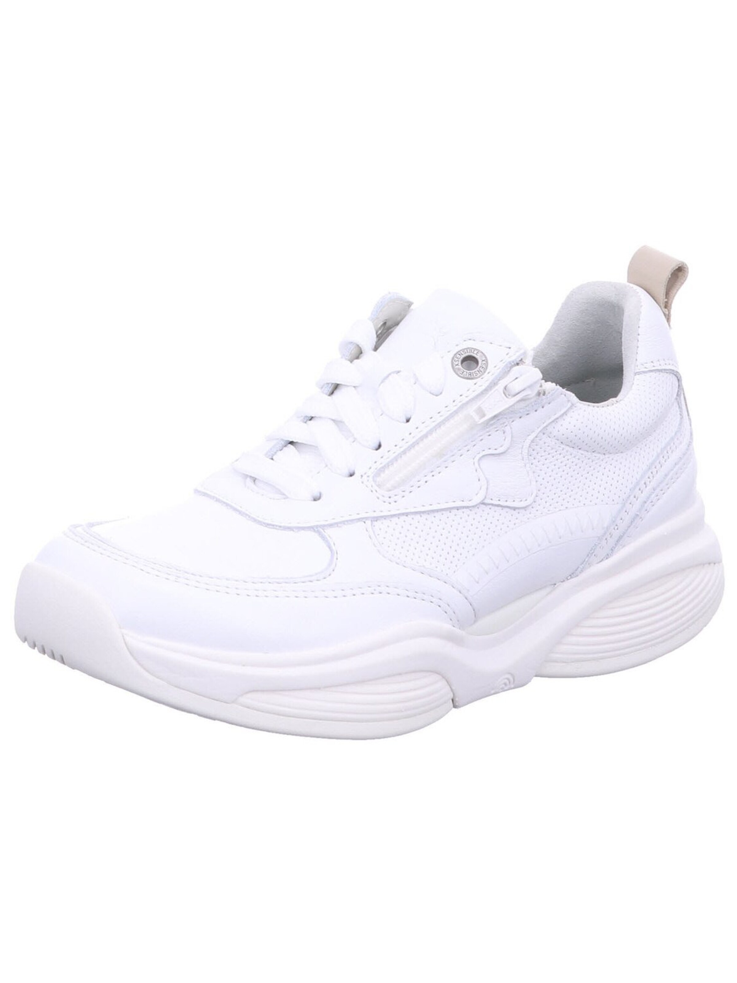 Xsensible Sneakers 'Sneaker Low Damen 32005 3 101HX Echtleder in weiß' in White: front