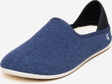 Gottstein Espadrilles 'Espadrille Linen Slip-On' in Blau: Vorderseite
