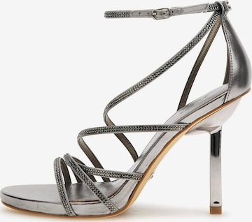 GUESS Strap Sandals 'Axen' in Silver: front