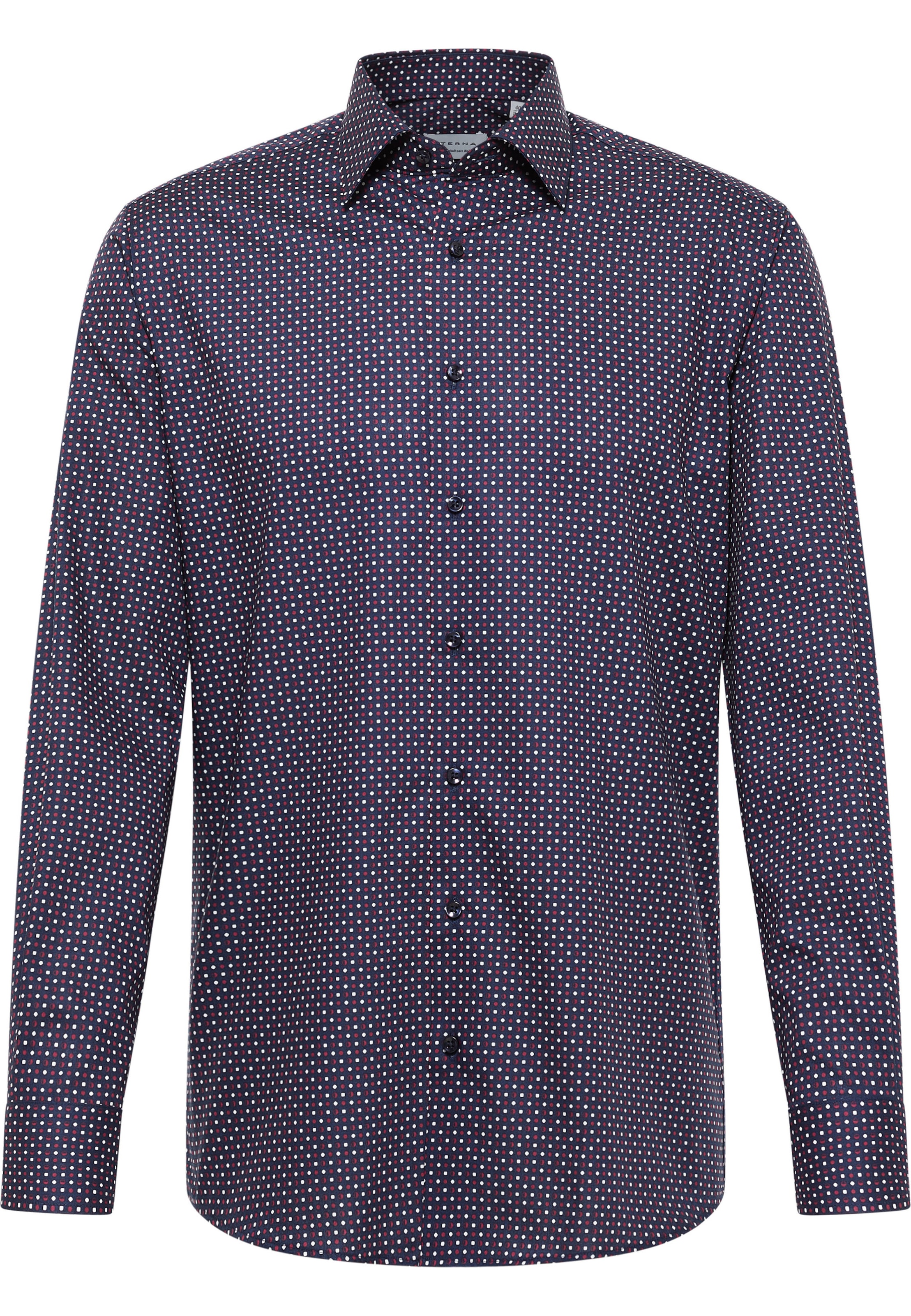 ETERNA Business Shirt in Dark blue / Red / Bordeaux, Item view