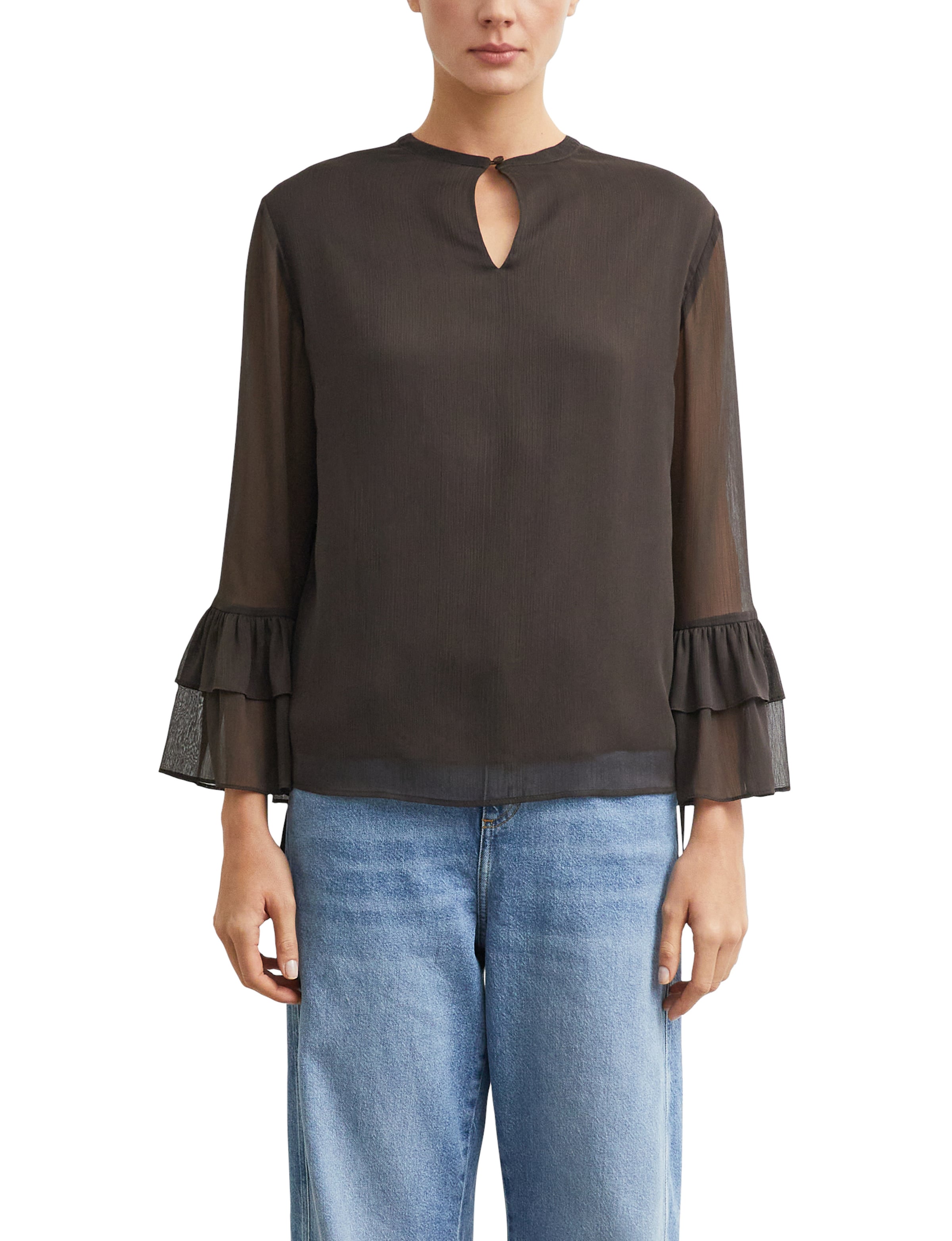 COMMA Blouse in Bruin