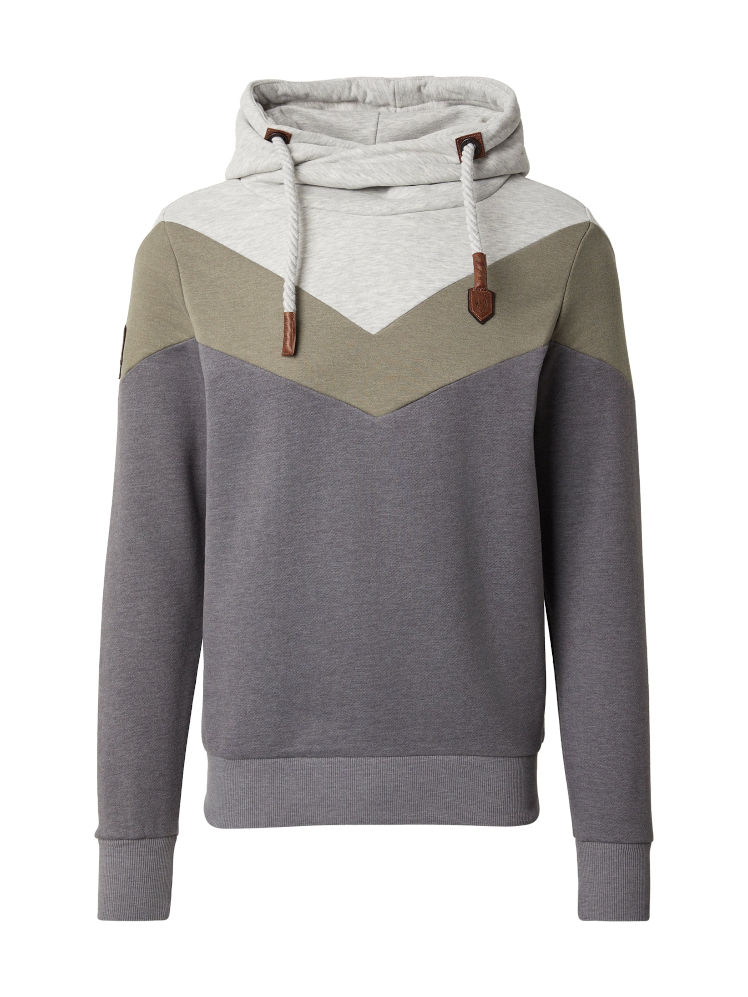 Bluză de molton de la naketano pe gri: față