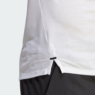 ADIDAS PERFORMANCE Функционална тениска 'Workout Stringer' в бяло
